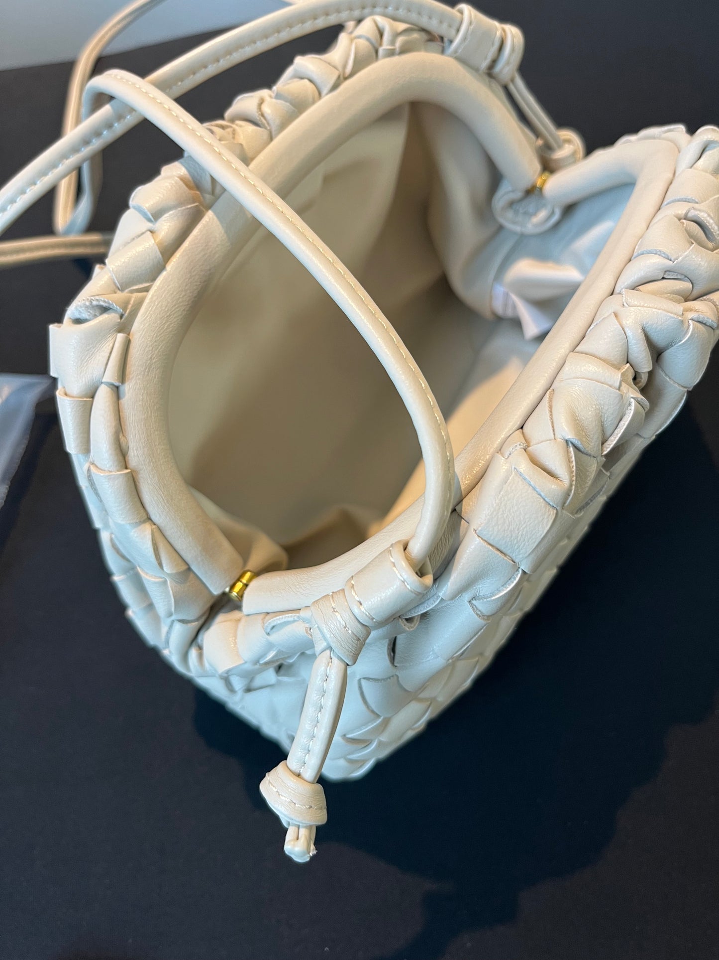 Braided bag Creme
