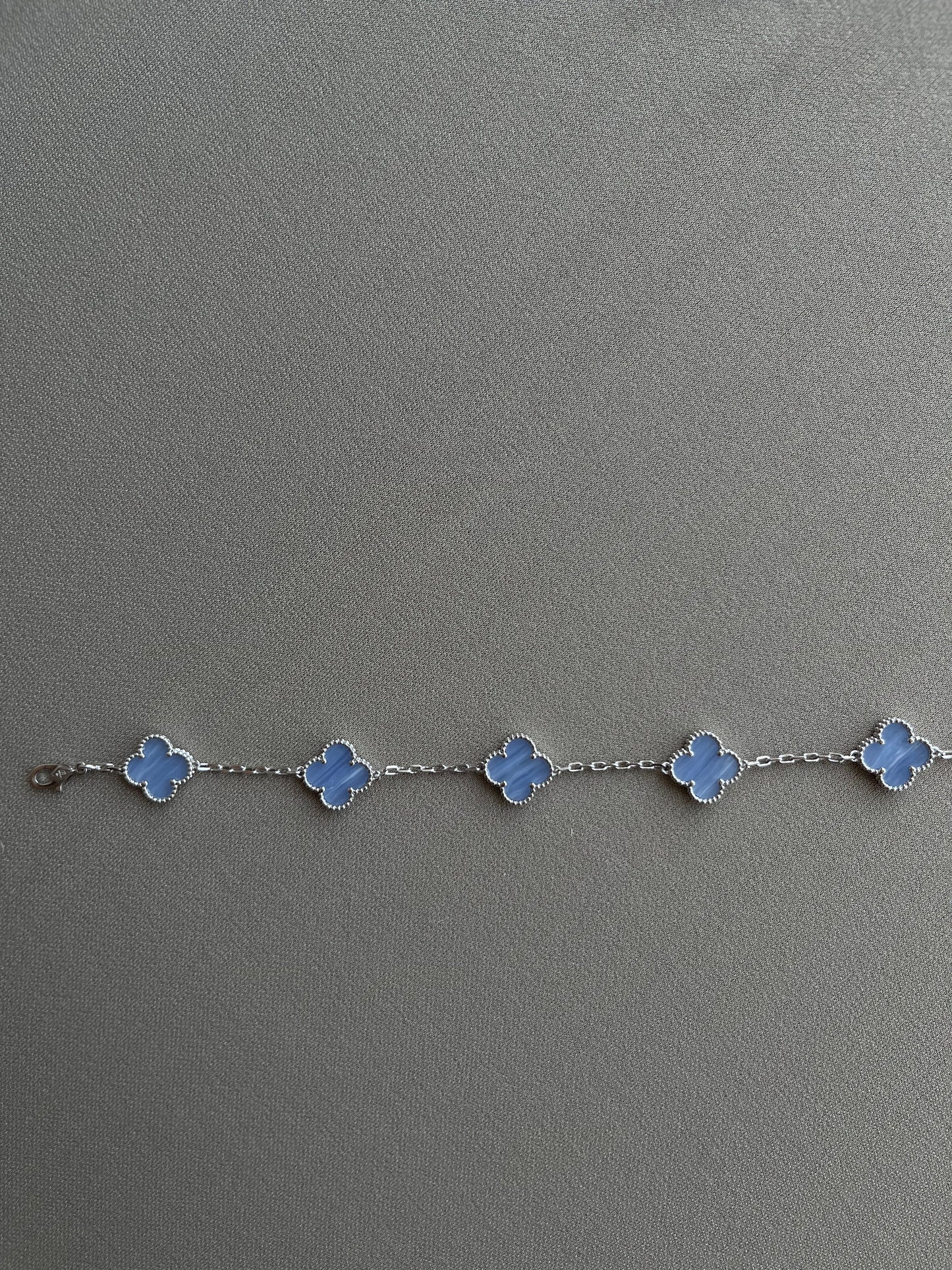 Clover blue silver