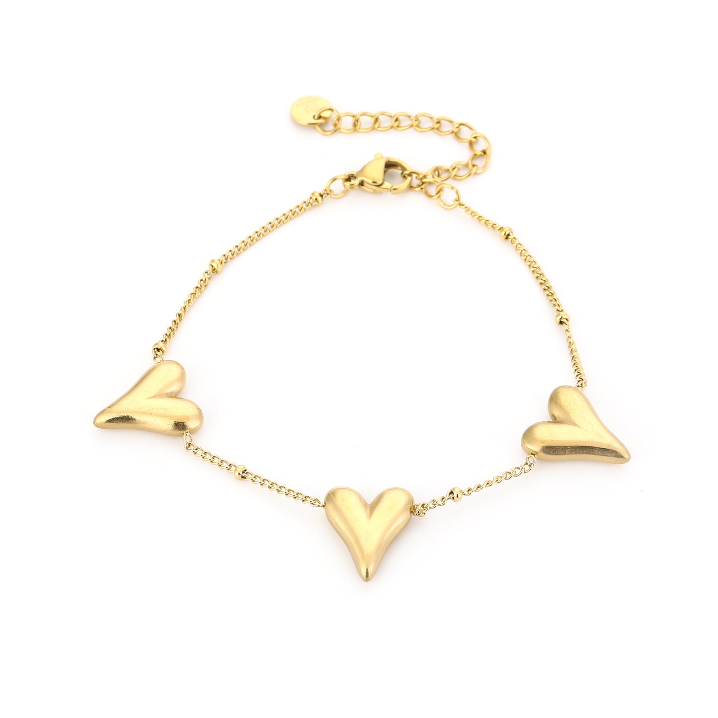 Chunky hearts bracelet