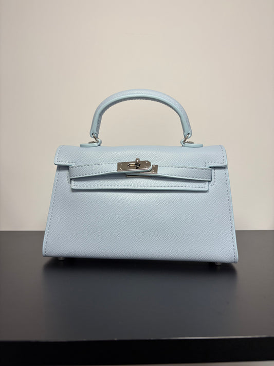 Habiba Bag Baby Blue silver details