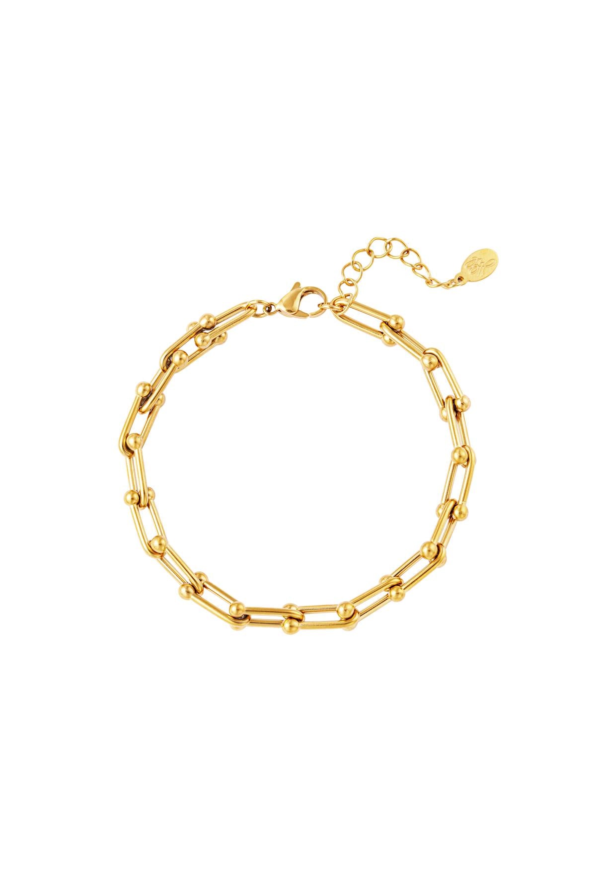 Bracelet linked chain Gold