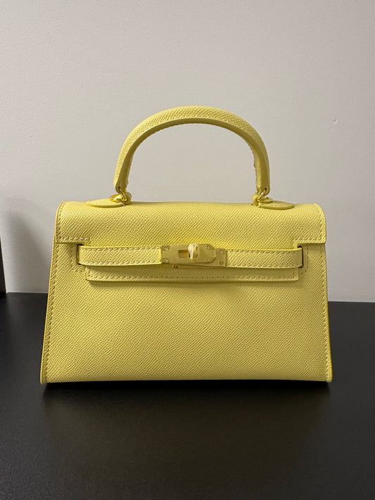Habiba bag butter Yellow gold details