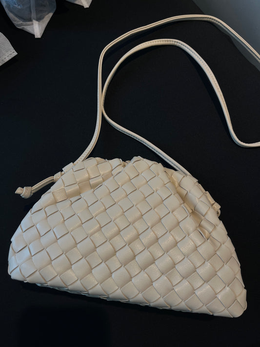 Braided bag Creme