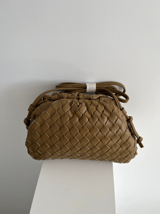 Braided bag mokka