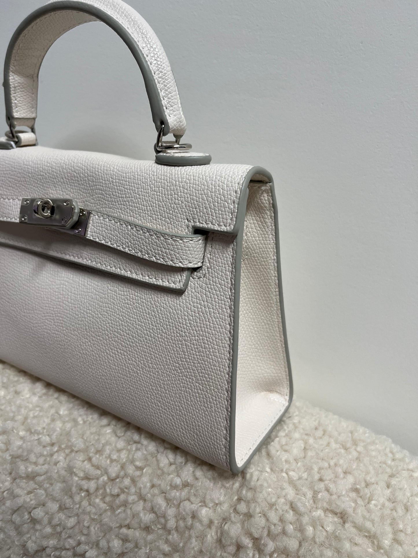 Habiba Bag white silver details