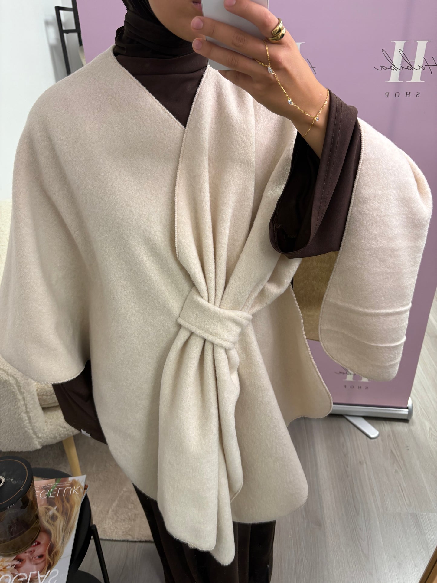 Poncho Beige