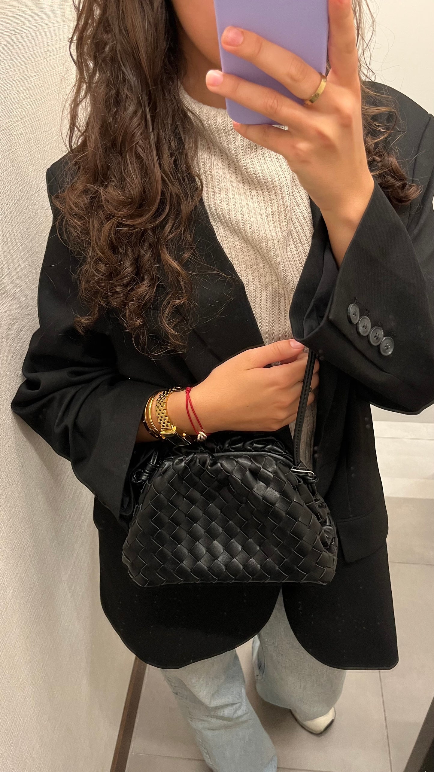 Braided bag black