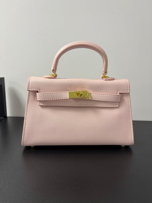 Habiba bag Poederroze gold details