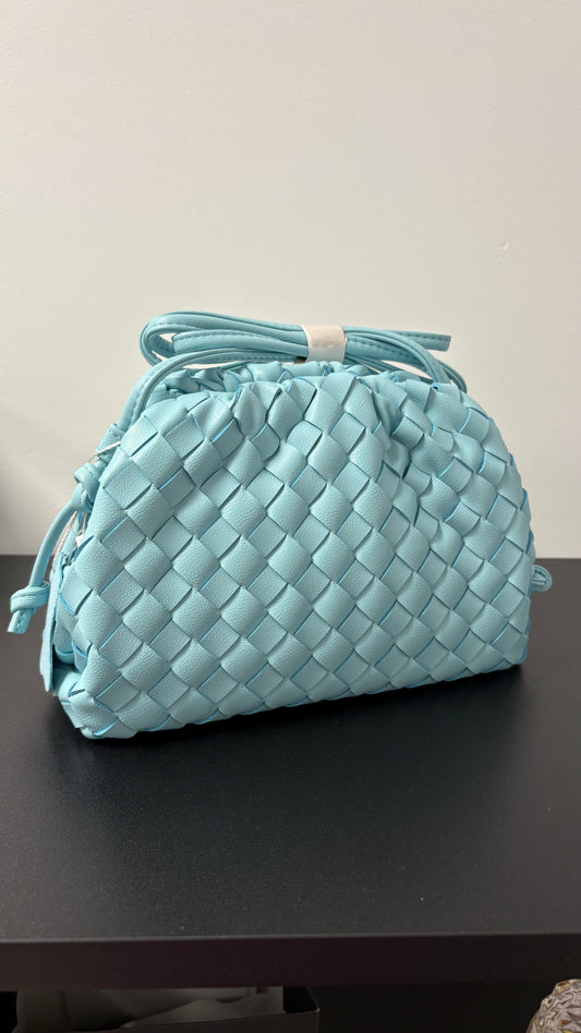 Braided bag turquoise