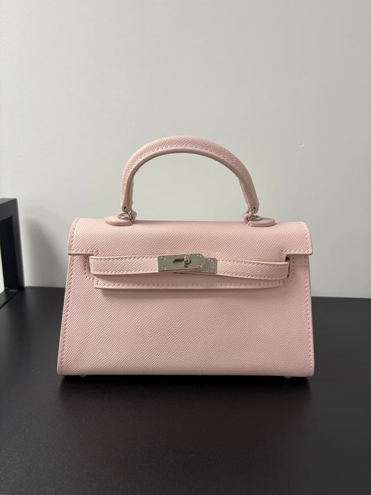 Habiba bag Poeder roze Silver details