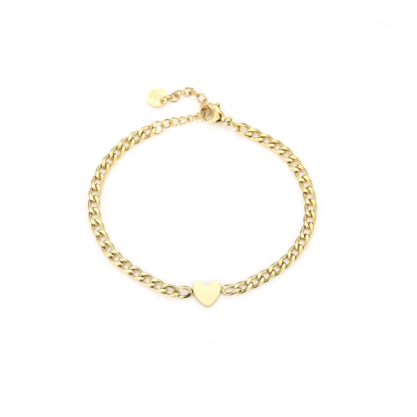 Heart chain bracelet