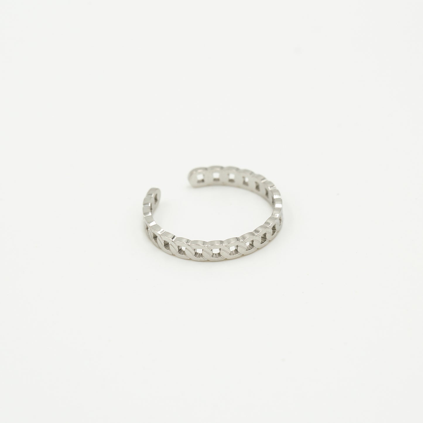 Chain ring silver