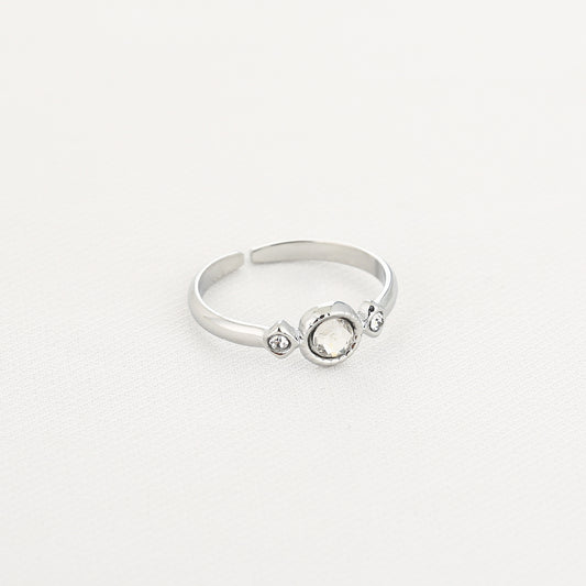 Pluto ring silver