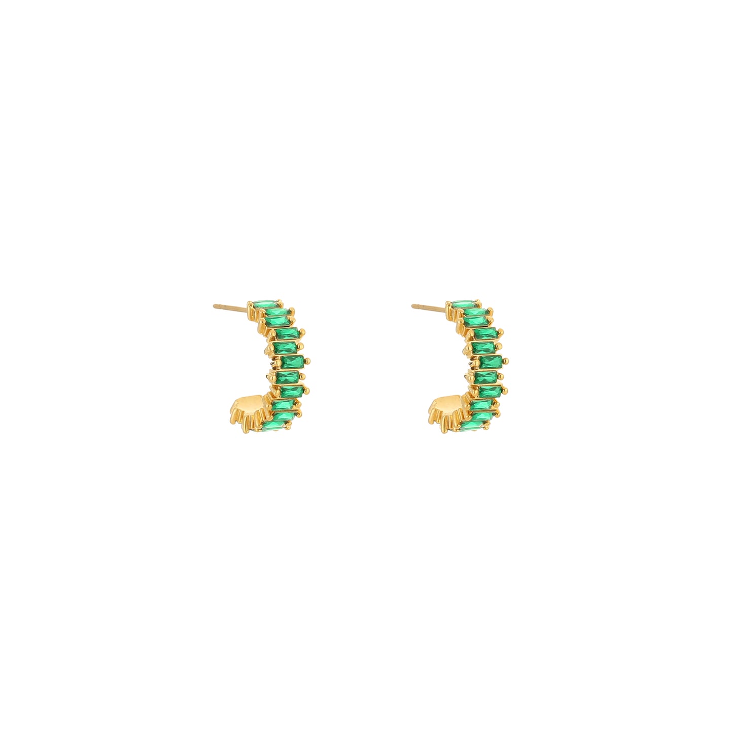 Green earrings