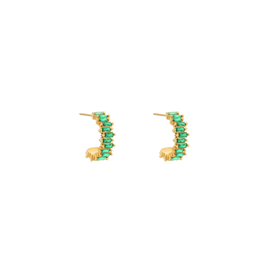 Green earrings